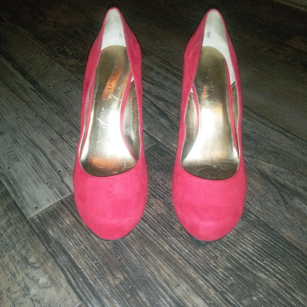 Genuine Suede Wedge Heels